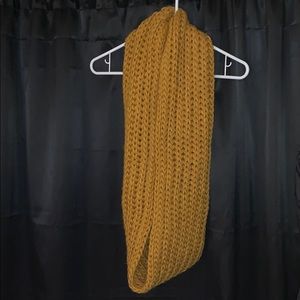 Mustard yellow infinity scarf